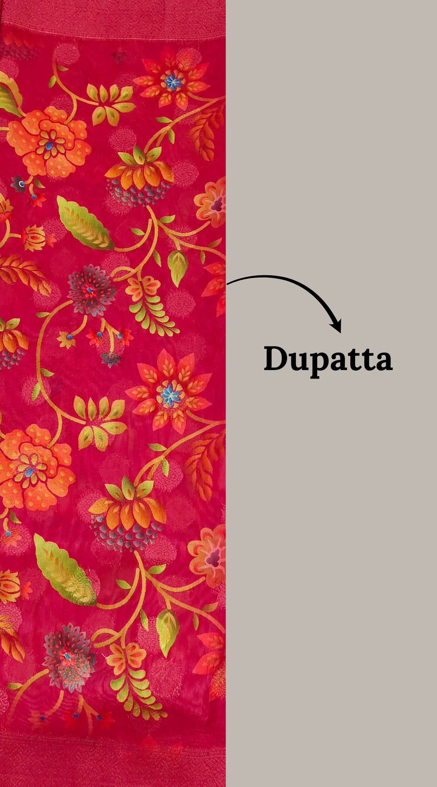 Vivid Pink Luxurious Brocade Silk Ladies Suit Fabric – Unstitched