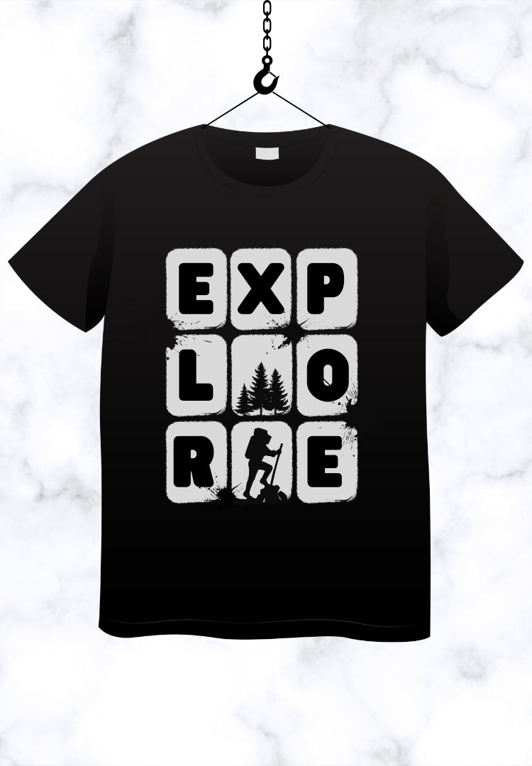 Black Explore T-Shirt
