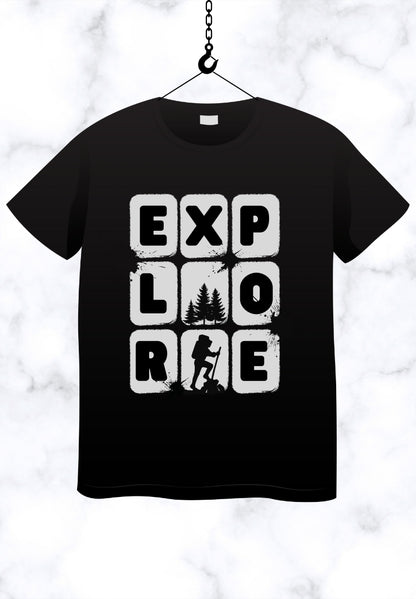 Black Explore T-Shirt