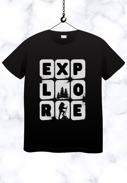 Black Explore T-Shirt