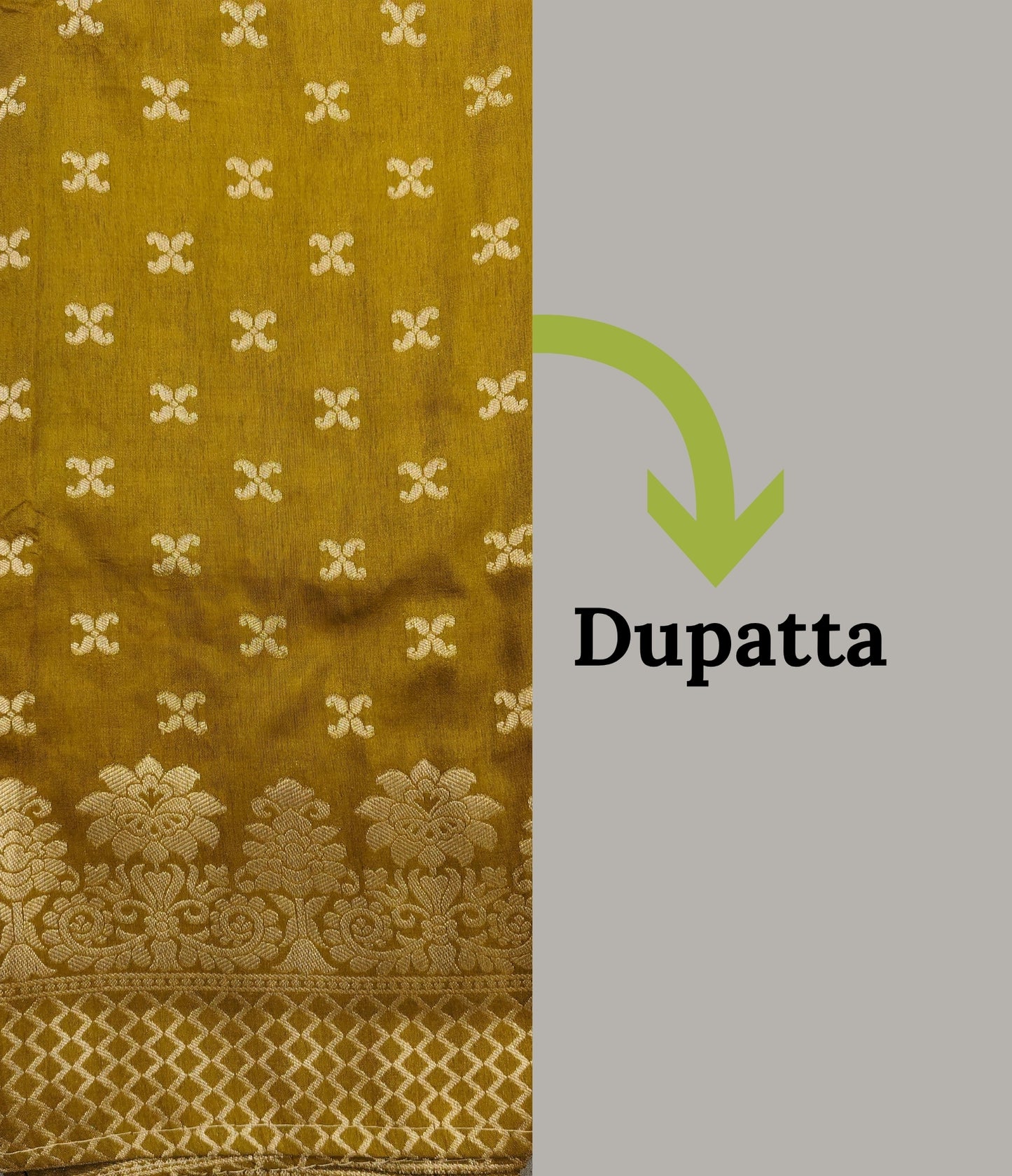 Brown-Grey Luxurious Brocade Silk Ladies Suit Fabric – Unstitched